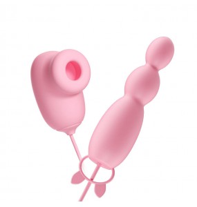 MizzZee - Suction Anal Bead Vibrator (USB Power Supply)